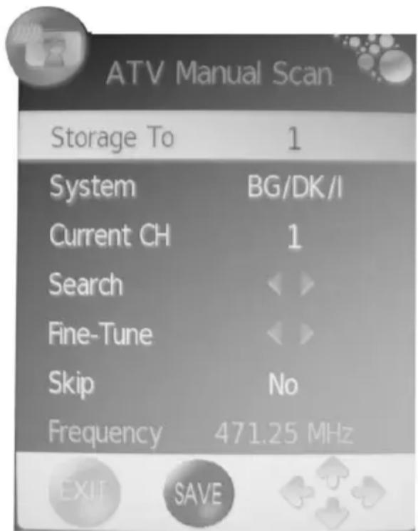 XORO HTC 2228D - Recherche manuelle ATV - 1