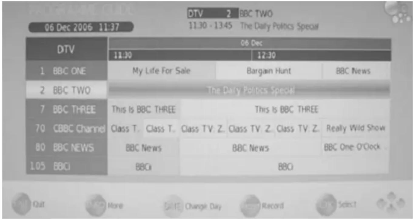 XORO HTC 2228D - EPG - 1