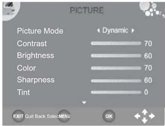 XORO HTC 2228D - Picture Mode - 1