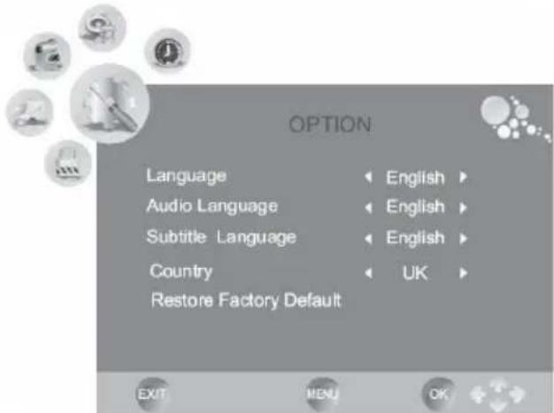 XORO HTC 1526D - Language - 1