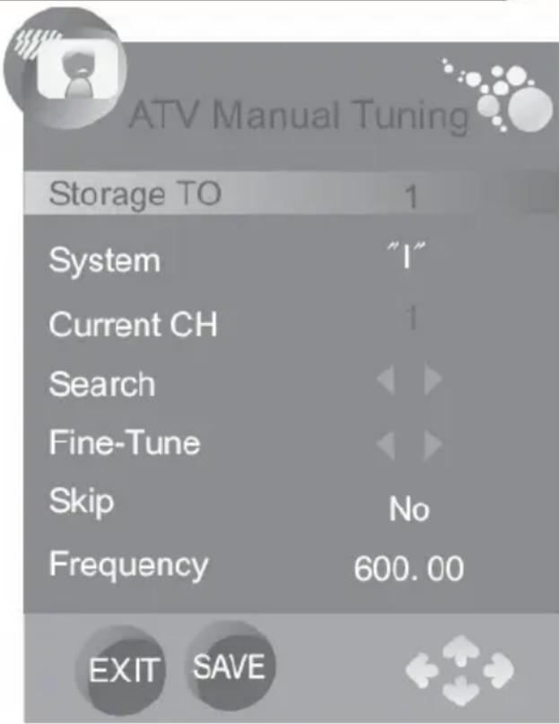 XORO HTC 1526D - Busqueda manual ATV - 1