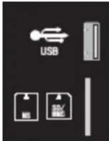XORO HTC 1526D - USB y lector de tarjetas - 1