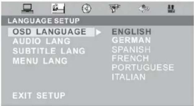 XORO HTC 2225D - Language Setup - 1