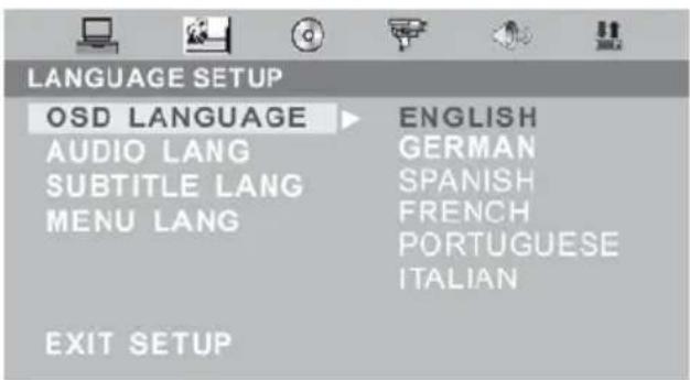 XORO HTC 2225D - Configuration langue - 1