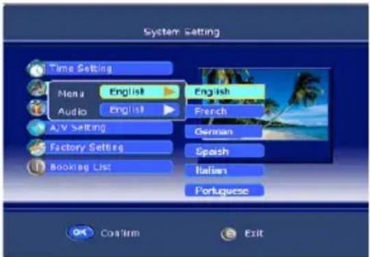 XORO HTC 2225D - Menu language - 1