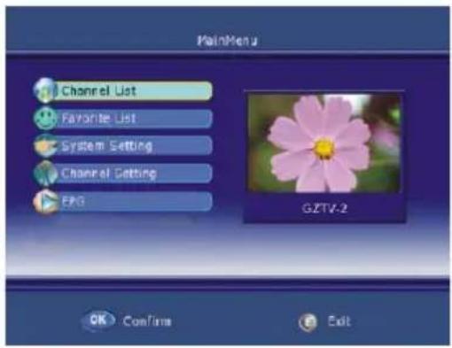 XORO HTC 2225D - Enter Main Menu - 1