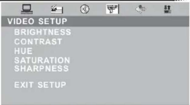 XORO HTC 2225D - Video setup - 1