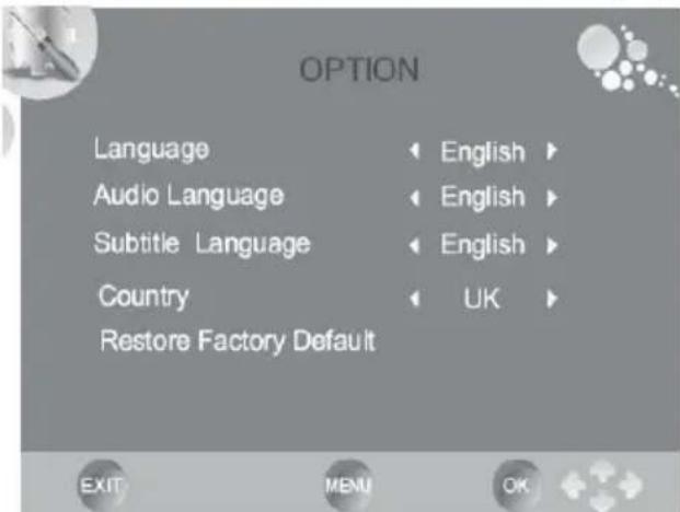 XORO HTL 2231D - Langue (Language) - 1