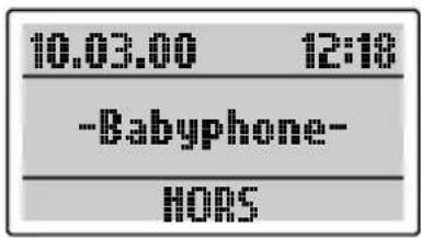 SWISSVOICE Eurit 535 - Activer le babyphone - 1