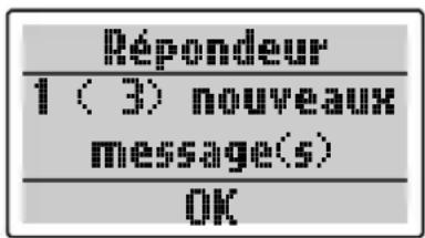 SWISSVOICE Eurit 535 - Affichage de nouveaux messages - 1