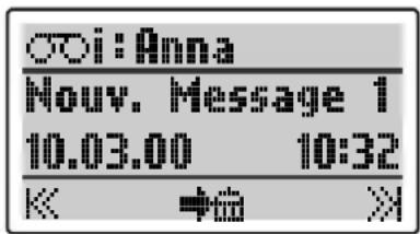 SWISSVOICE Eurit 535 - Affichage de nouveaux messages - 2