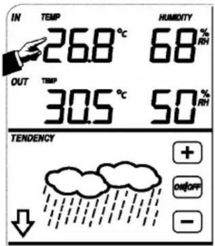 VELLEMAN WS1080 - • Temperatura interna - 1
