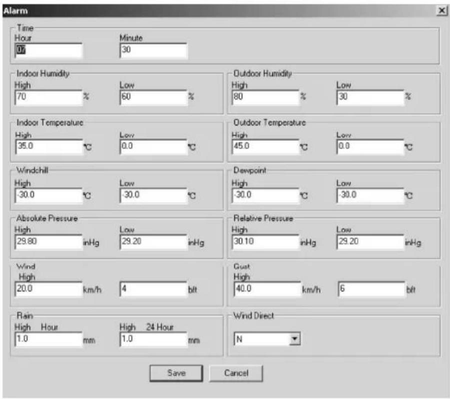 VELLEMAN WS1080 - ○ La pantalla de alarma - 1