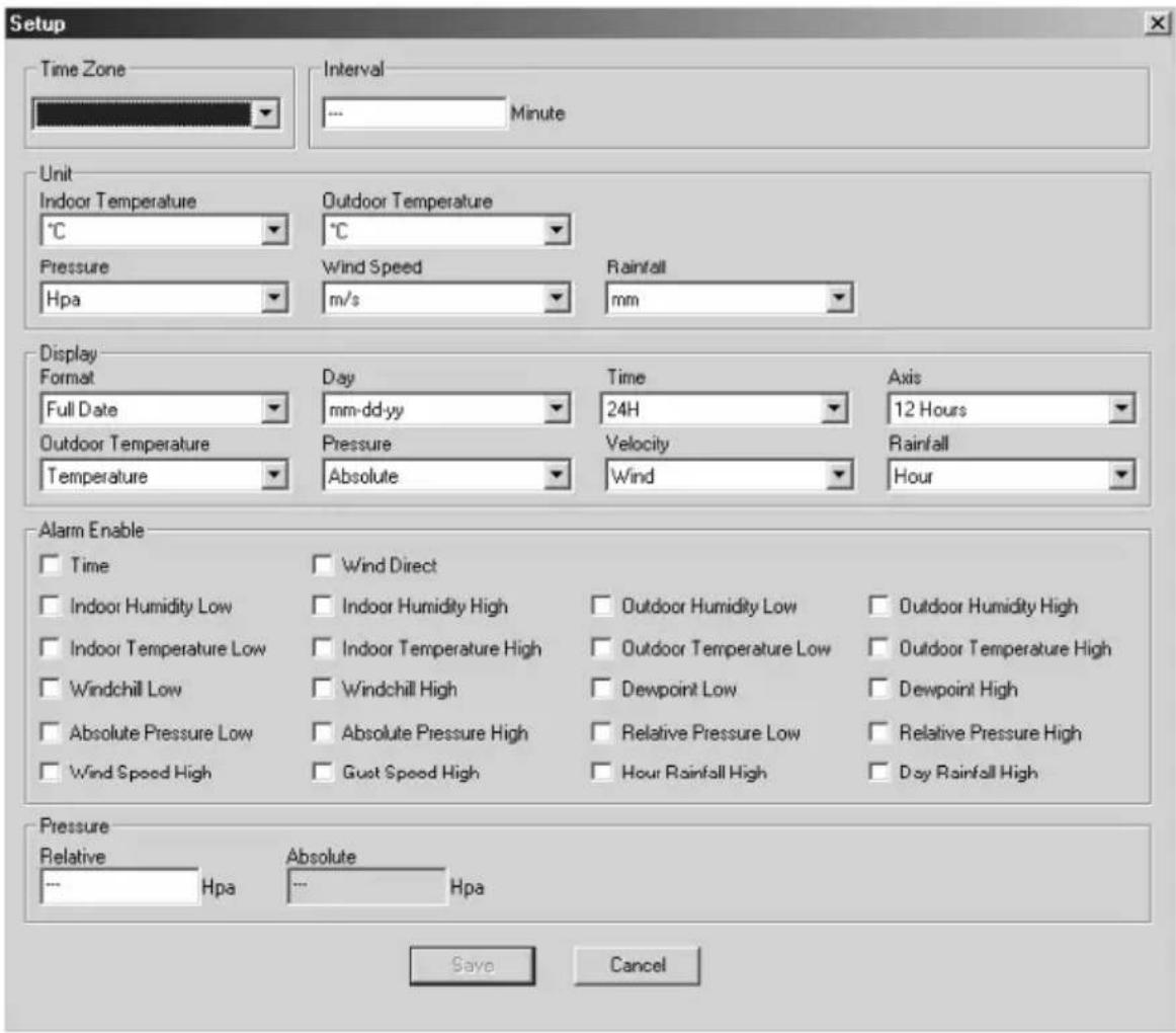 VELLEMAN WS1080 - ○ O ecrã de funções - 1