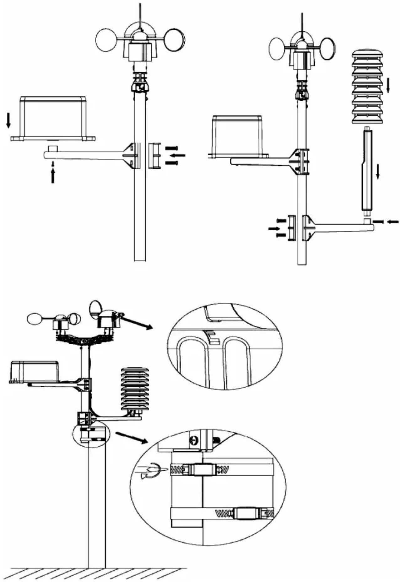 VELLEMAN WS1080 - Montowaniestacji - 2