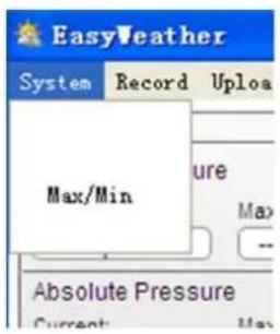 VELLEMAN WS3080 - Valores min e max do historico - 1