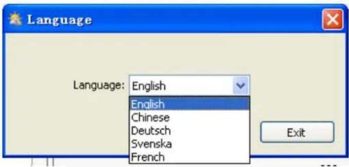 VELLEMAN WS3080 - Language selection - 2