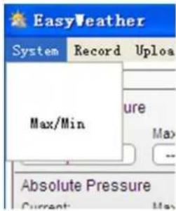 VELLEMAN WS3080 - Min. i maks. wartosci historii - 1