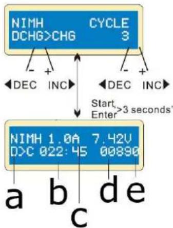 VELLEMAN VLE8 - Cykle ładowania/rozładowywania i rozładowywania/ładowania baterii NiCd/NiMH - 1