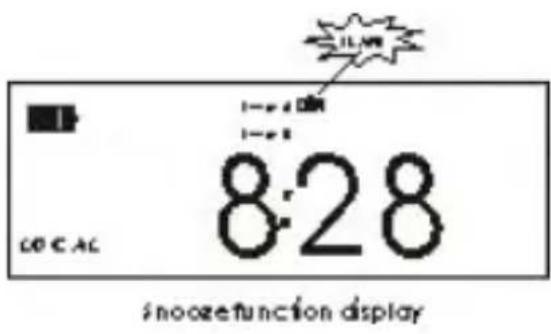 ROADSTAR TRA2350P - Setting snooze button hint sound - 1