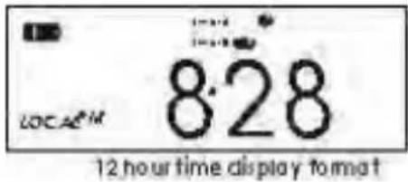 ROADSTAR TRA2350P - 12/24 hour format selection - 2