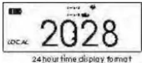 ROADSTAR TRA2350P - 12/24 hour format selection - 3