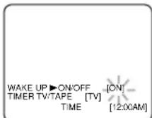 SYLVANIA 6319CCB - Select "WAKE UPTIMER" - 1