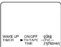 SYLVANIA 6313CCB - Select "TV" or "TAPE" - 1