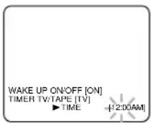 SYLVANIA 6313CCB - Set wake up time - 1