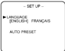 SYLVANIA 6309CCB - Select "ENGLISH" or "FRANÇAIS" - 1