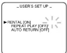 SYLVANIA 6309CCB - Set "RENTAL" to [ON] - 1