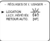 SYLVANIA 6309CCB - Sélection du mode de lecture de vidéocassettes de location - RÉGLAGES DE L'USAGER - - 1
