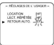 SYLVANIA 6309CCB - Activez la fonction de retour automatique au début de l'enregistrement par la minuterie - RÉOILAGES DE L'USAGER LOCATION: IHEL - 1