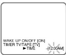 SYLVANIA 6309CCB - Set wake up time - 1