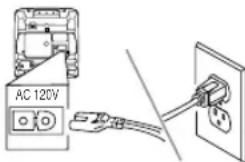 SYLVANIA 6309CCB - Plug in the TV/VCR power cord - 1