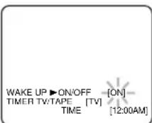 SYLVANIA 6309CCB - Select "WAKE UP TIMER" - 1