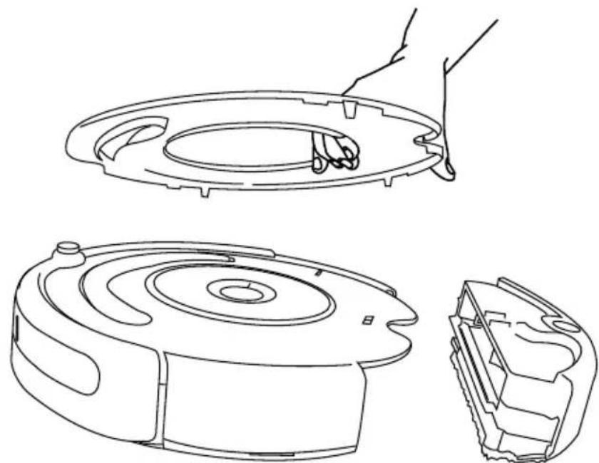 IROBOT Roomba 536 - Retrait du plateau - 3