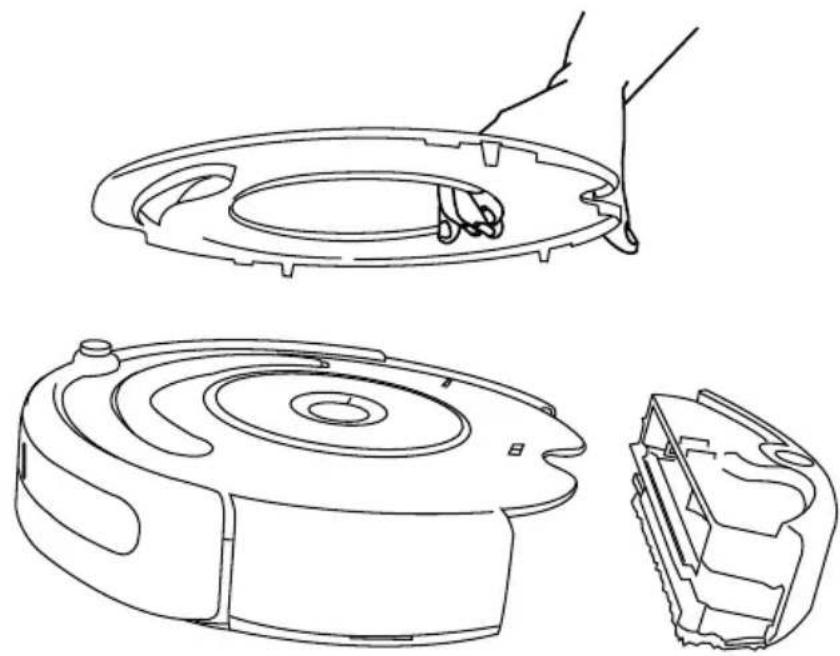 IROBOT Roomba 532 - Retrait du plateau - 3