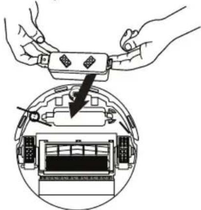 IROBOT Roomba 415 - Placez la pile dans Roomba. - 1
