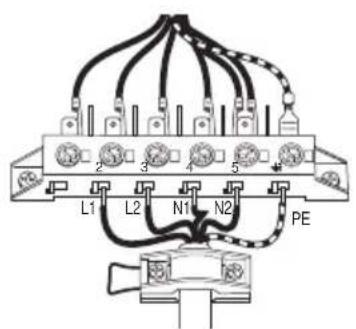 M-SYSTEM MFTD96IX - BRANCHEMENT DU CABLE D'ALIMENTATION - 5