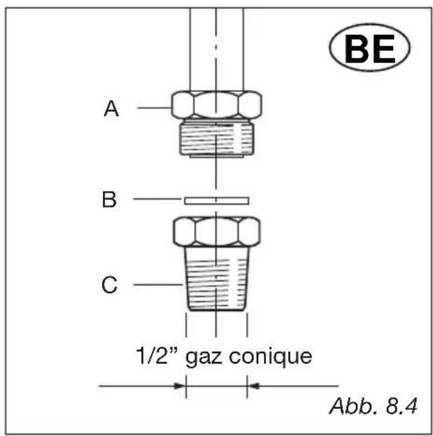 M-SYSTEM MF64IX - Connection to the gas supply - 1
