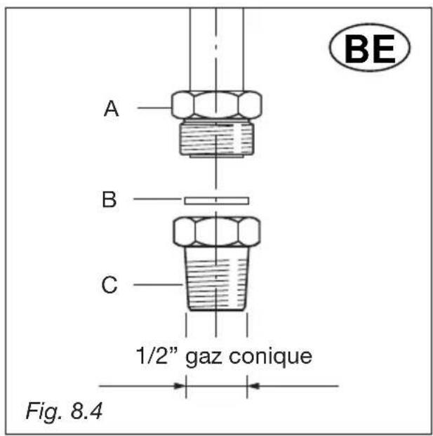 M-SYSTEM MF106 - Connection to the gas supply - 1