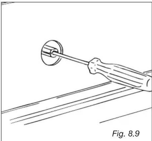 M-SYSTEM MF106 - 3)REGLAGE DU DEBIT REDUIT DES BRULEURS DE LA TABLE - 1