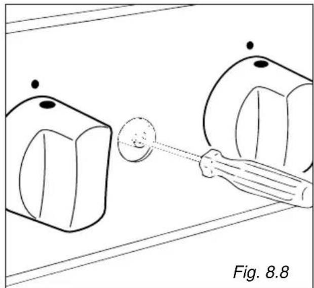 M-SYSTEM BPRNF960ANC - 3)REGLAGE DU DEBIT REDUIT DES BRULEURS DE LA TABLE - 1
