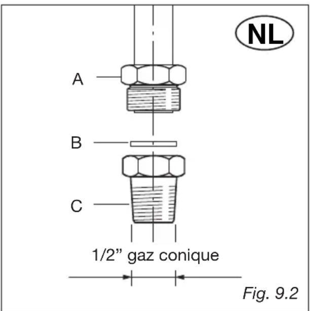 M-SYSTEM BMFTD106 - The fitting (fig. 9.3) is made up of: - 1