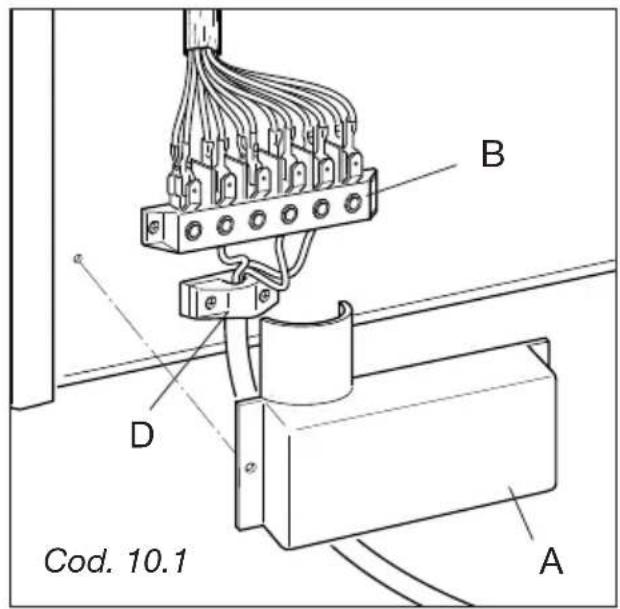 M-SYSTEM BMFTD106 - N.B. Il faut laisser environ 3 cm de plus au conducteur de terre par rapport aux autres. - 1