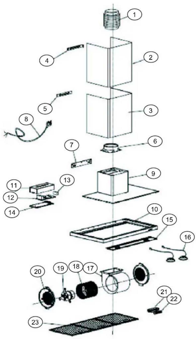 M-SYSTEM MSPK 950IX - Parts List - 1