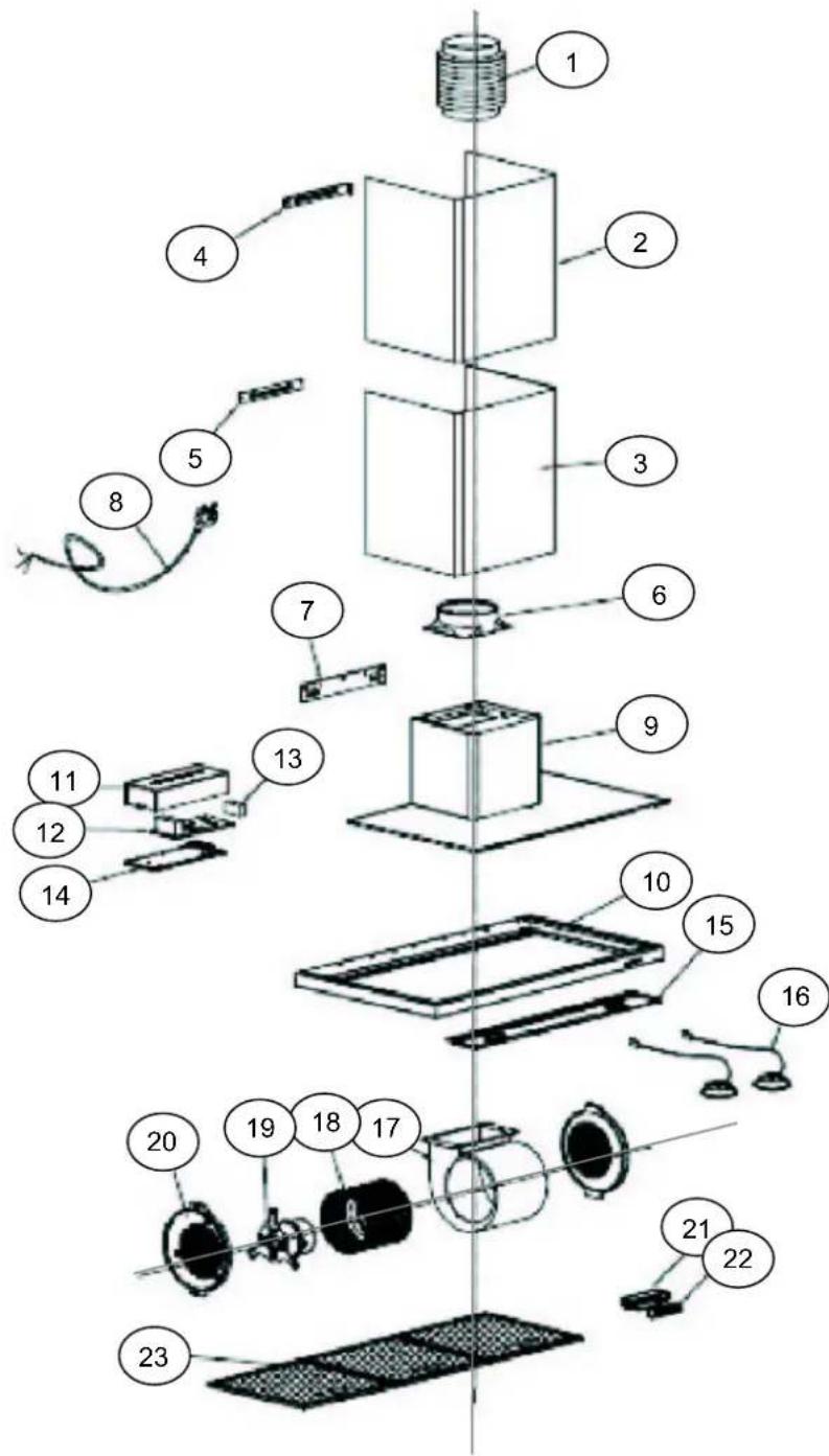 M-SYSTEM MSPK 950IX - Parts List - 1
