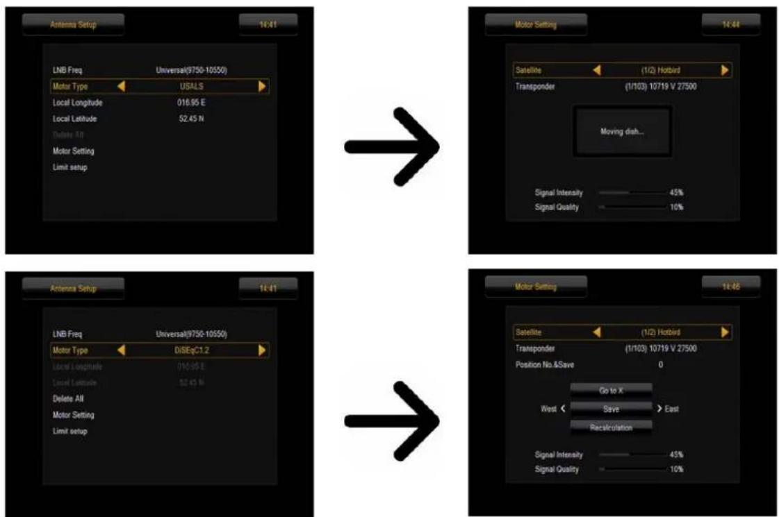 Ferguson Ariva 53 - Paramètres antennene satellite - 2