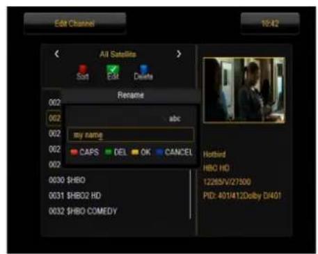 Ferguson Ariva 53 - Comment changer le nom d'une chaine? - 3